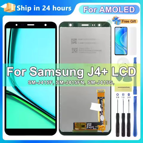 6.0'' Screen For J4 J415 with Frame, for Samsung J4+ 2018 J4 Plus J415 J415F J410 Lcd Display Digiti