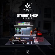 MOREART 1/64 Led light Diorama Street Shop