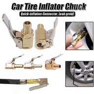 Tire Inflator Chuck Screw On Air Chuck Brass Air Chuck Multifunctional Tire Chuck Heavy Duty Lock On
