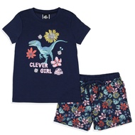 INTIMO Jurassic World Girls' Movie Film Clever Girl Flower Sleep Pajama Set Shorts