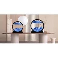 [3D Dynamic Sand Painting] Liquid Exercise, Mobile Sand Painting Round Glass 3D Deep Sea Sand View D