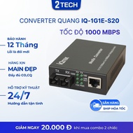 2-fiber optical converter, IQTEK IQ-1G1E-S20 optical converter, speed 1000mbps,
