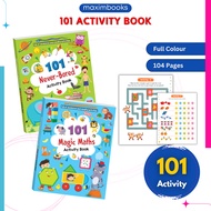 101 Activity Book | 101 Never-Bored Activity Game | Magic Maths Activity Book | 104 Pages | Full Col