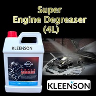 Kleenson】Super Engine Degreaser YDE 4 Liter | Engine Degreaser | Remove Grease and Grime | Engine Wash | Engine Cleaner