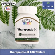 40% Sale!!!EXP:10/2025 วิตามิน แร่ธาตุรวม Therapeutic-M Multivitamin Mineral 130 Tablets - 21st Cent