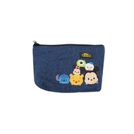 Disney Tsum Tsum Denim Cosmetic Canvas Zipper Pouch For School & Office