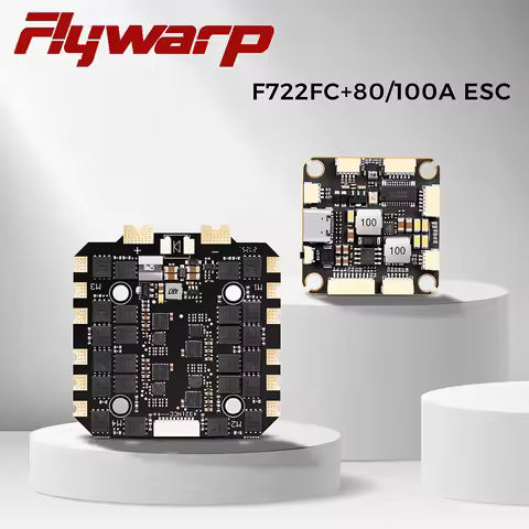 FlyWarp F7 FC F722 Flight Controller 80A/100A 4in1 ESC 4-8S Stack ICM42688P 30.5X30.5mm for 13 inch 