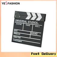 Yesfashion 12"x11" Movie Film Clap Board Directors Film Movie Clapperboard Wooden Movie Clapboard Fi