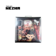 READY STOCK Nezha Earbuds Wireless + Earbud Casing + Pouch + Watch Loud Sound + Bass
