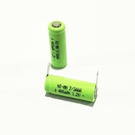 Brand new 1-5PCS 400mah 1.2V 2/3AAA Ni-mh Rechargeable Battery 2/3 AAA Nimh Cell with Soldering Tabs