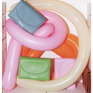 Fennec - [22FW] HALFMOON ACCORDION POCKET / card cash coin holder wallet purse leather lavender yell