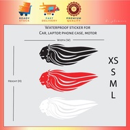 Aprilia Lion logo Reflective Stickers stiker racing motogp superbike cahaya waterproof helmet Luggag