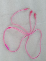 粉紅色線控耳機/earphone ( 128cm長）