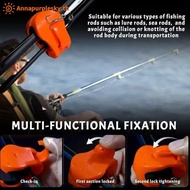 Annapurplesky Portable Fishing Rod Holder, 2-8PCS Wall Mounted Clip Straps TH