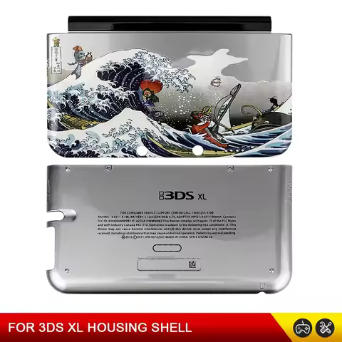 Replacement Faceplate Cover Case For 3DS XL 3DS LL Console Shell Housing Top +Bottom Shell Cover For