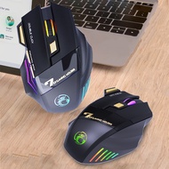 Wireless Silent Game Mouse Rechargeable GW-X7 Single and Dual Mode 2.4G For Laptop