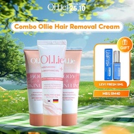 Ollie Hair Removal Cream (70g x 2 Pcs) + Ollie Serum To Prevent Hair Regrowth (1 Pc x 30g)