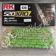 RK CHAIN ORING CHAIN CG GR520 KRO 114L RANTAI ORING Green