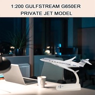 FZGulfstream G650ER 1:200 Scale Die-Cast Metal Business Jet G-650 Aircraft Replica Model Premium Col