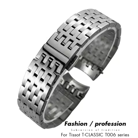 for Tissot T006 1853 T41 Le Locle Couturier Watchbands Solid Stainless Steel Waterproof 19mm Watch S