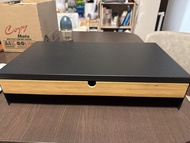 木製顯示器增高架 帶抽屜