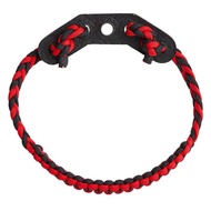 AT&amp;💘huwairen Black Red Bold Rope Cover Wrist Rope Leather Piece Wrist Rope Wrist Strap Bow Rope Bow and Arrow Equipment