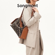 Songmont Medium Luggage Hobo Bag Old Flower Style One Shoulder Crossbody Handbag