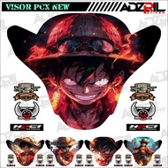 Winshield HONDA PCX 160 NEW ONE PIEACE Cool visor Sticker (026)/LUFFYI Image Winshield Sticker/RORONOAZ0RO Winshield Sticker Image/Cool ANIME Cartoon Image Winshield Sticker/visor Sticker/