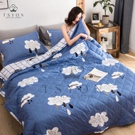 TSYON washable aircond cartoon quilt blanket comforter selimut toto bujang soft cotton cadar bedding