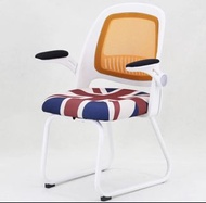 （訂貨價：$338）電腦凳 弓形鋼製腳 辦公室椅 米字國旗（網布款）電腦椅 Computer Chair