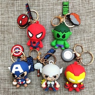 Marvel Captain America Keychain Hulk Iron Man Toy Keyring Bag Pendant Kids Gifts