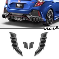 For Honda Civic 10th 16-21 Body Kits Rear Spoiler Bumper EdgeRear Diffuser Hatchback Civic FK4 FK7 R