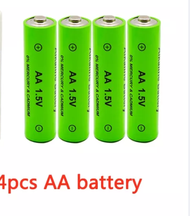 4pcs AA Battery 3000mAh 1.5V Alkaline AA Rechargeable Battery for Remote Control Toy Light Battery EU Plug1.2V 1.5V AA AAA Charger