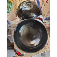 (PAP) 34cm non-scratch ear pan / NON-STICK ANTI-SCRATCH PAN BLACK PAN/