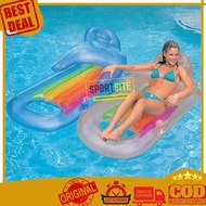 Intex King Cool Lounge Chair Mattress Float Relaxing Mattress Water Mattress