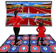 Dual Player Dance Mat TV Game Dancing Pads for Computer TV with 2 Game Controller AV Ouput 跳舞毯 (Engl