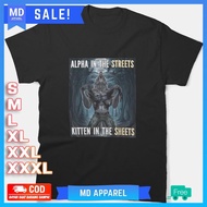 Alpha In The Streets Funny Cringe Werewolf Meme Wolf T-Shirt