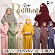 JUBAH RAUDHAH  3pcs SET HARGA BERPATUTAN kain cey crush | Buy 3in1 Jubah Set By Isha Nur