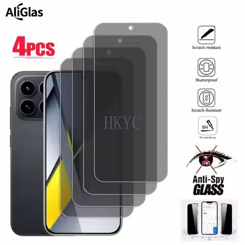 4PCS Anti-Spy Screen Protector For Xiaomi Poco F8 Ultra Privacy Tempered Glass For Xiaomi Poco F8 Ul