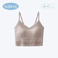 KOBENI Tanks & Camisoles  ชุดชั้นในหญิง เสื้อครอปสายเดี่ยวลูกไม้ มีฟองน้ำ เป็นทรง ผ้าดีมาก ใส่สบาย