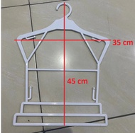 Hanger BEKAS TOKO / gantungan baju setelan celana / hanger setelan anak JU14 JU10 / hanger celana an