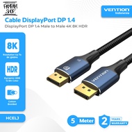 VENTION HCELJ Kabel Display Port Male to Display Port Male 8K 5M 5 Meter DisplayPort DP 1.4 Cable Ul