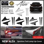 Modish Perodua New Alza 2022 Tail Lamp Lip Cover Sportivo Design Tail Light Lampu Belakang Cover Trim Accessories
