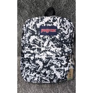 JS JANSPORT SPORT BAGS BACKPACK Original ART WHITE BACKPACK JANSPORT MEN'S BACKPACK Wanita FULL SCAN