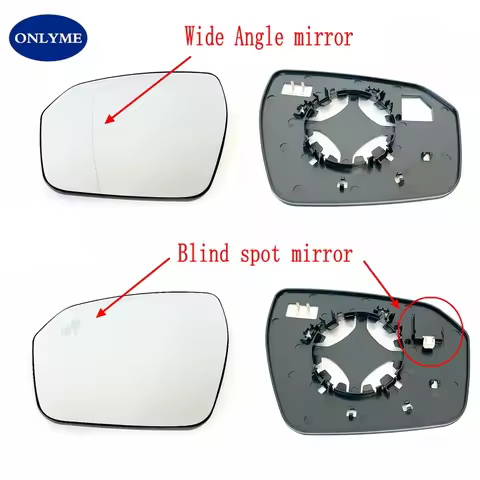 Car Heated Convex Wide angle Mirror Glass With Blind Spot Warning for LAND ROVER Ranger Rover EVOQUE