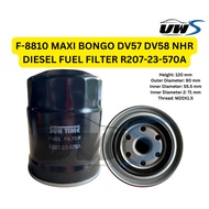 F-8810 MAXI BONGO DV57 DV58 NHR DIESEL FUEL FILTER R207-23-570A