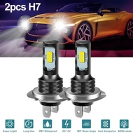 2 Keping Lampu Depan H7 Kereta 6000K/80W Lampu Depan LED Kereta H7 Lampu Motosikal CSP 3570 80W Lamp