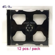 12 PCS/ PACK CD/VCD/DVD 3 Discs Jewel Case Casing~Black