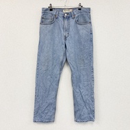 Levi's 505 牛仔褲，拉鍊門襟，靛藍色，W32 碼，古著。