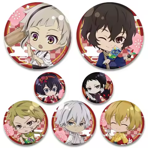 Anime Cosplay Badge Cute Atsushi Lapel Pin Dazai Osamu Collection Button Brooches Backpack Clothes J